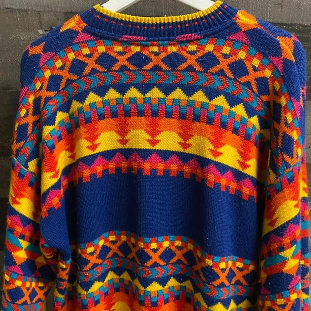 The Sweater Shop United Kingdom Scotland Esccose Men's Sweater Multi Sz L/XL - Picture 8 of 9
